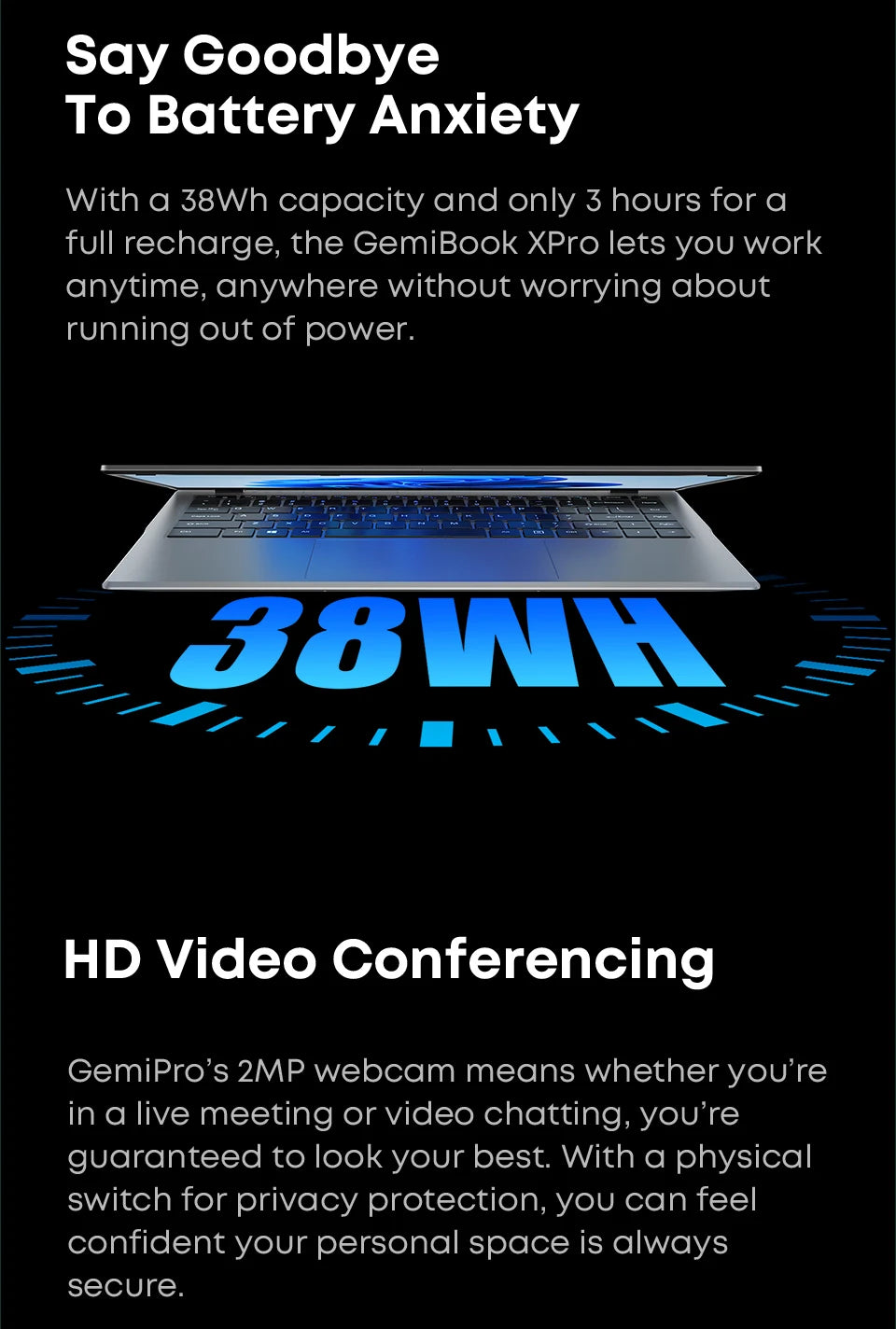CHUWI GemiBook XPro 14inch UHD Screen Laptop 8GB/16GB RAM 256GB SSD Intel N150 / N100 Windows 11 Computer with Fan Notebook